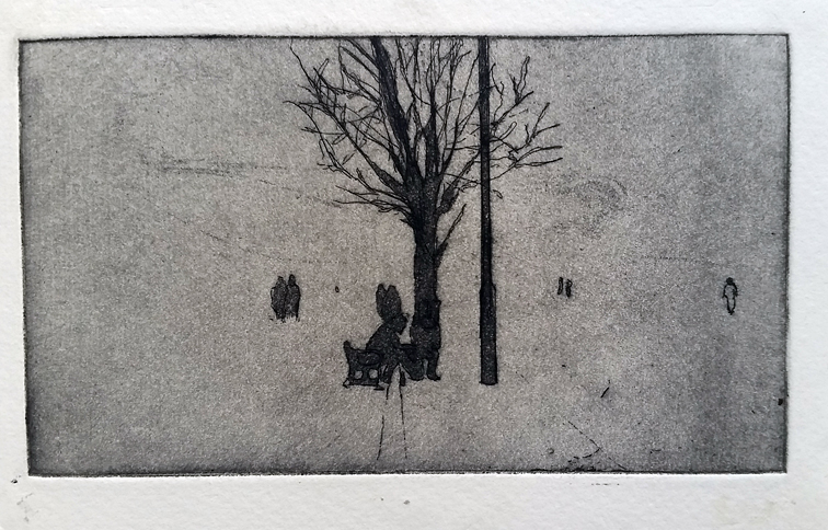 Print 6: 2011, etching, 7cm x 11cm